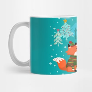 Christmas, Red Fox Mug